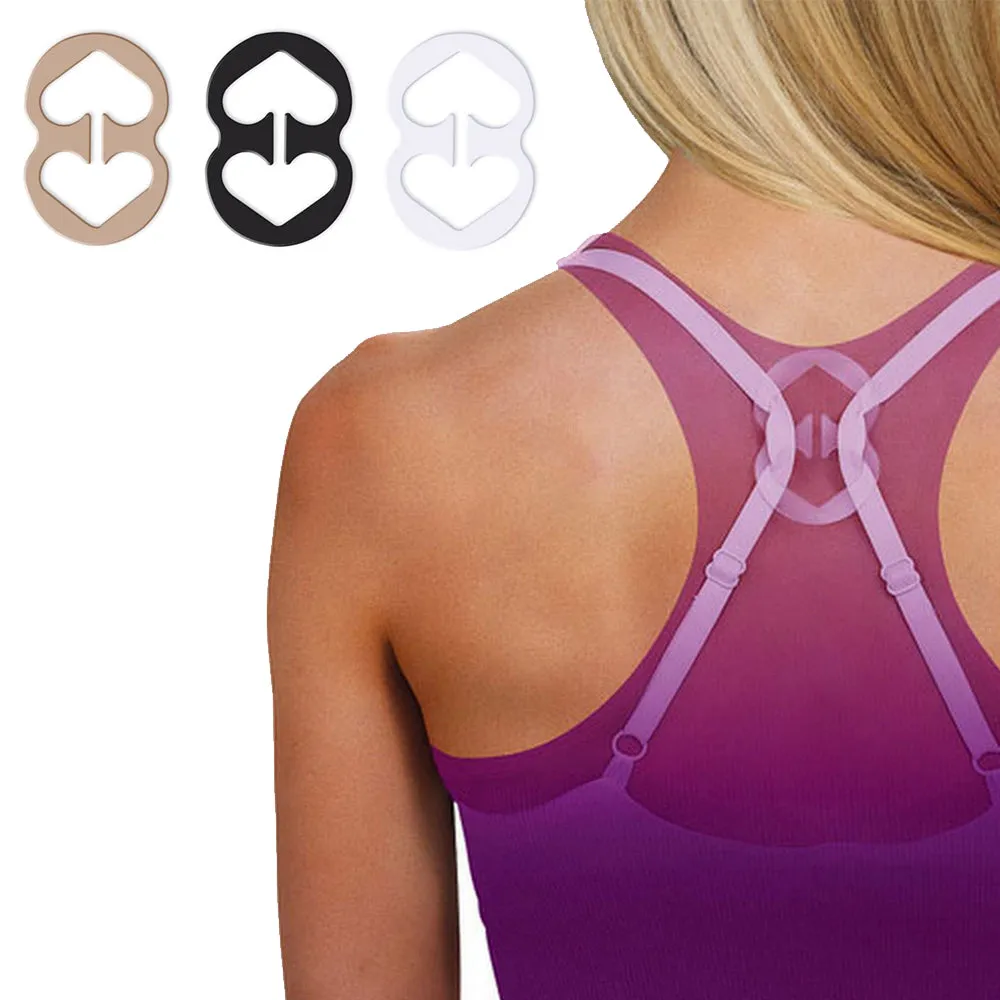 18Pc Bra Clips Perfect Lift Adjust Clasp Strap Cleavage Control Racerback Buckle