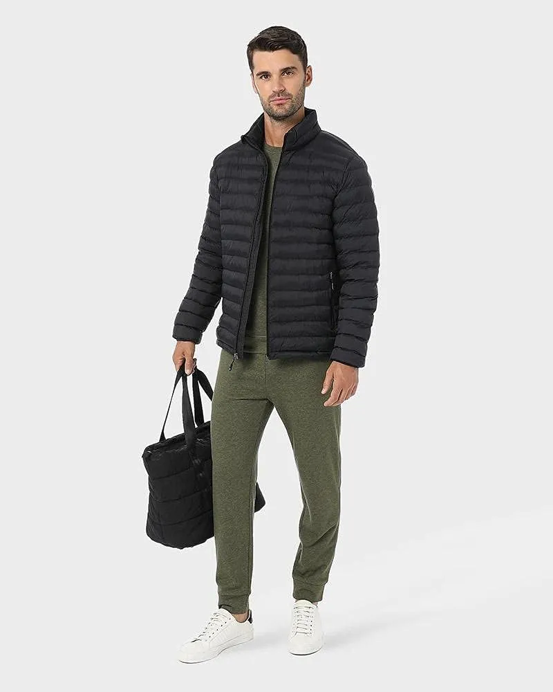 32 Degrees Mens Lightweight Water-Resistant Packable Puffer Down Alternative Jacket