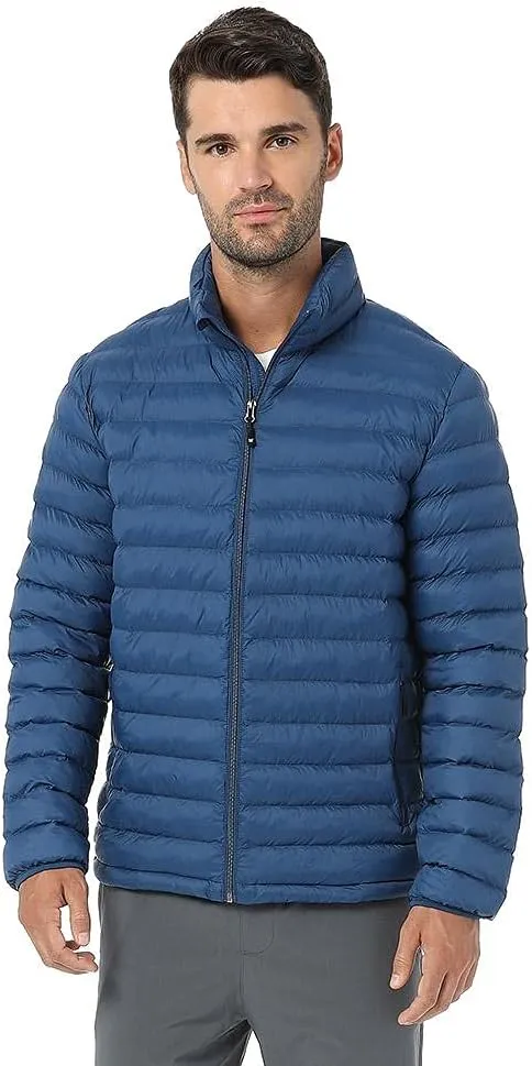 32 Degrees Mens Lightweight Water-Resistant Packable Puffer Down Alternative Jacket