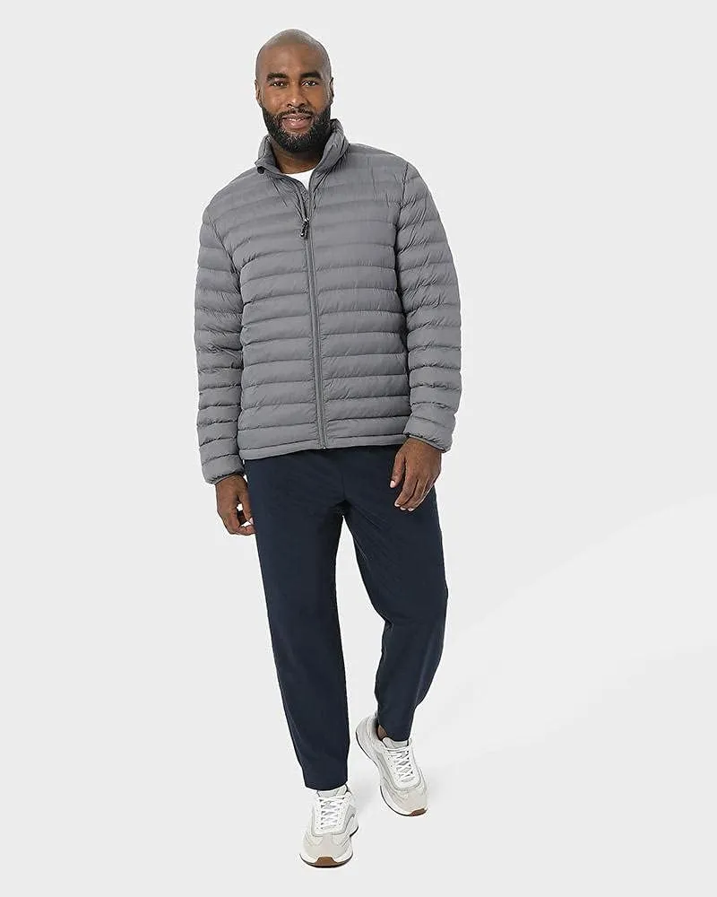 32 Degrees Mens Lightweight Water-Resistant Packable Puffer Down Alternative Jacket