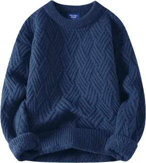 Aelfric Eden Vintage Oversized Sweaters Crewneck Knit Pullover Baggy Loose Casual Cable Sweater 2024 Fall Clothes