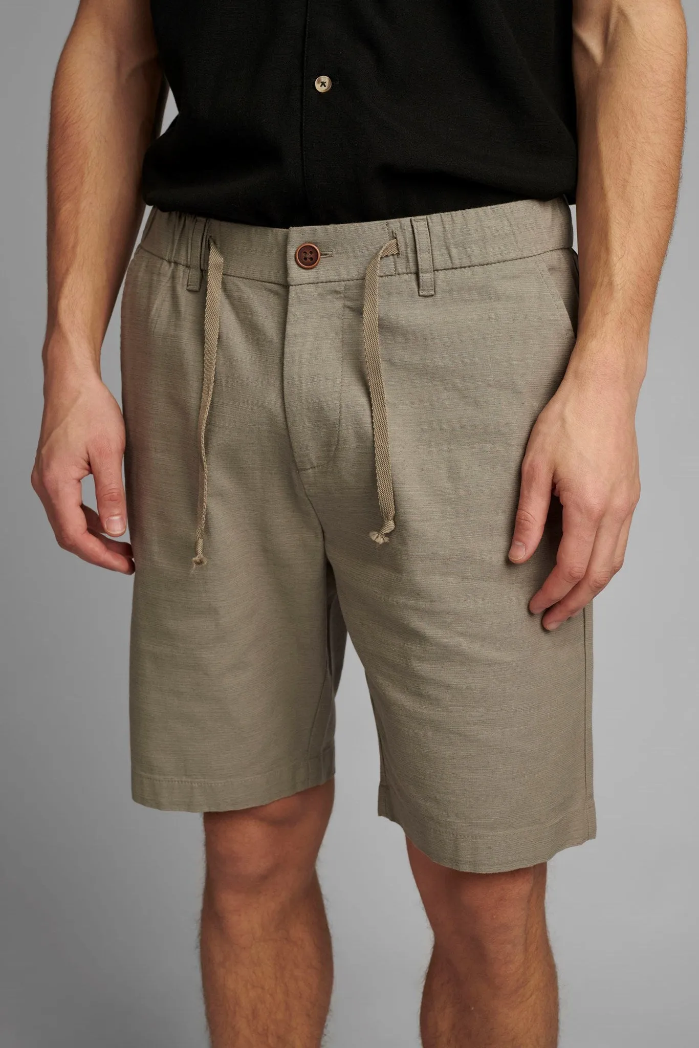 AKJENS LT ELASTIC SHORTS - Brindle