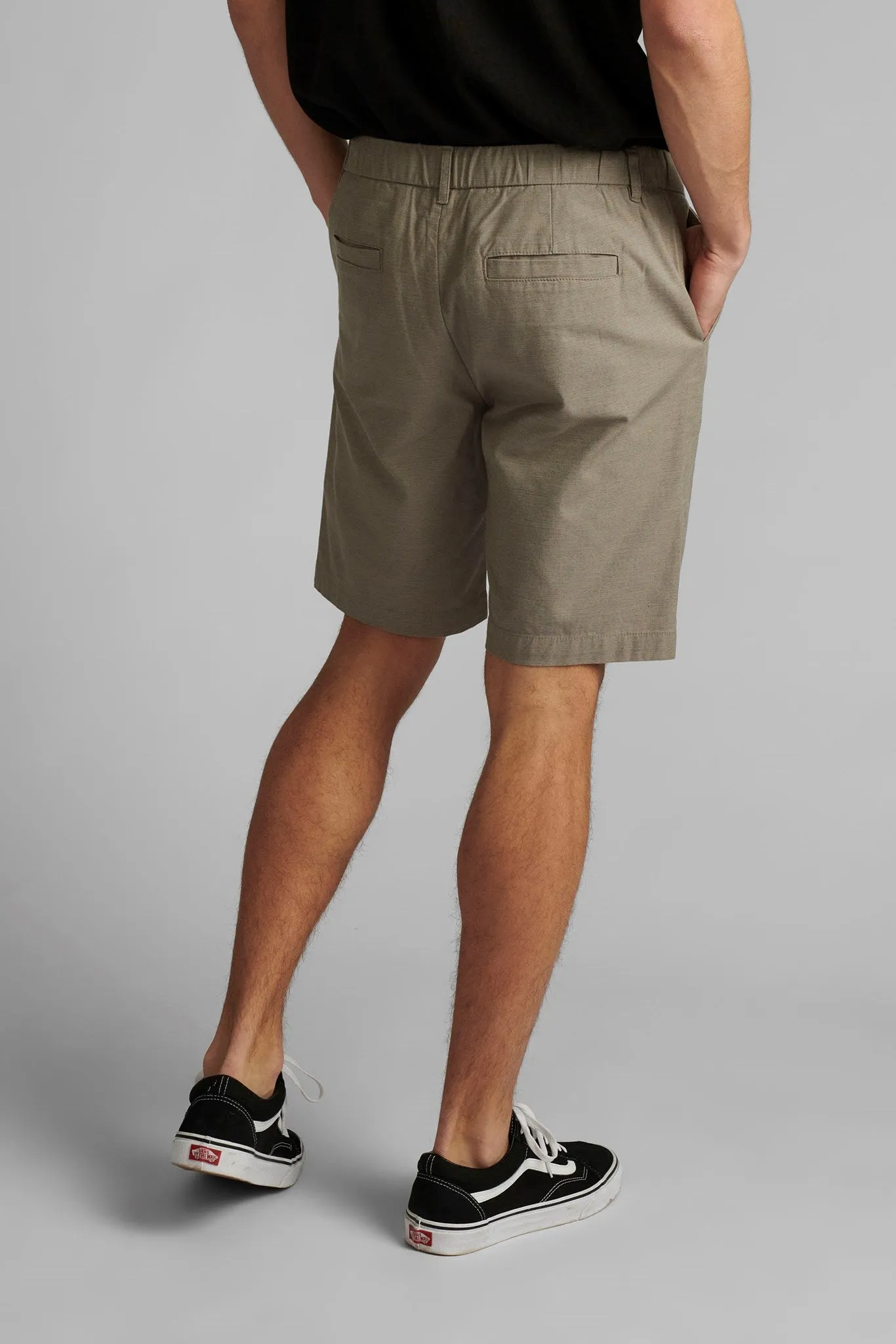 AKJENS LT ELASTIC SHORTS - Brindle