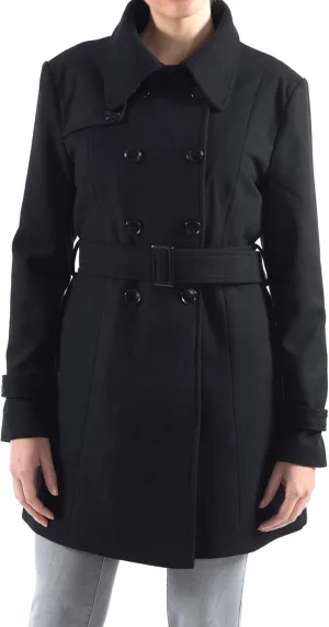 Alpine Swiss Keira Womens Wool Double Breasted Belted Trench Coat
