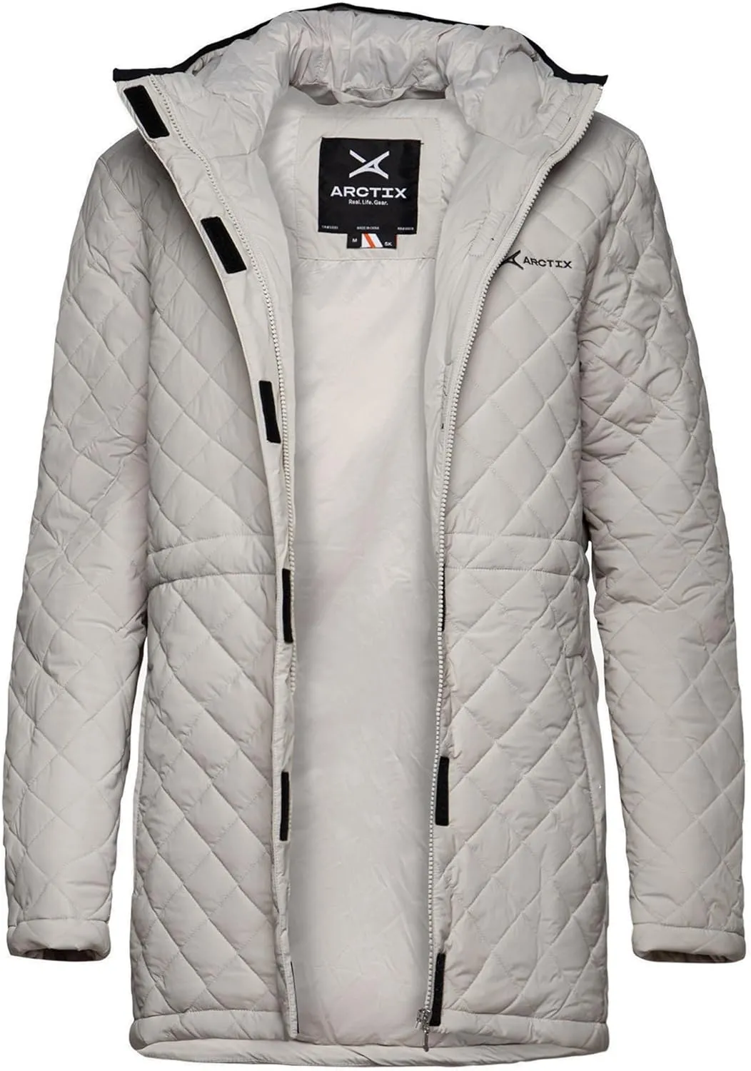 Arctix womens Lightweight Insulated Water Resistant Hooded Quilted Everyday Jacket