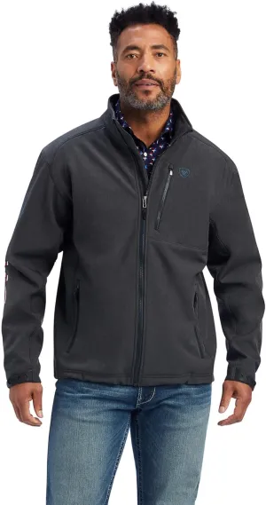 ARIAT Men's Logo 2.0 Patriot Softshell Water Resistant Jacket