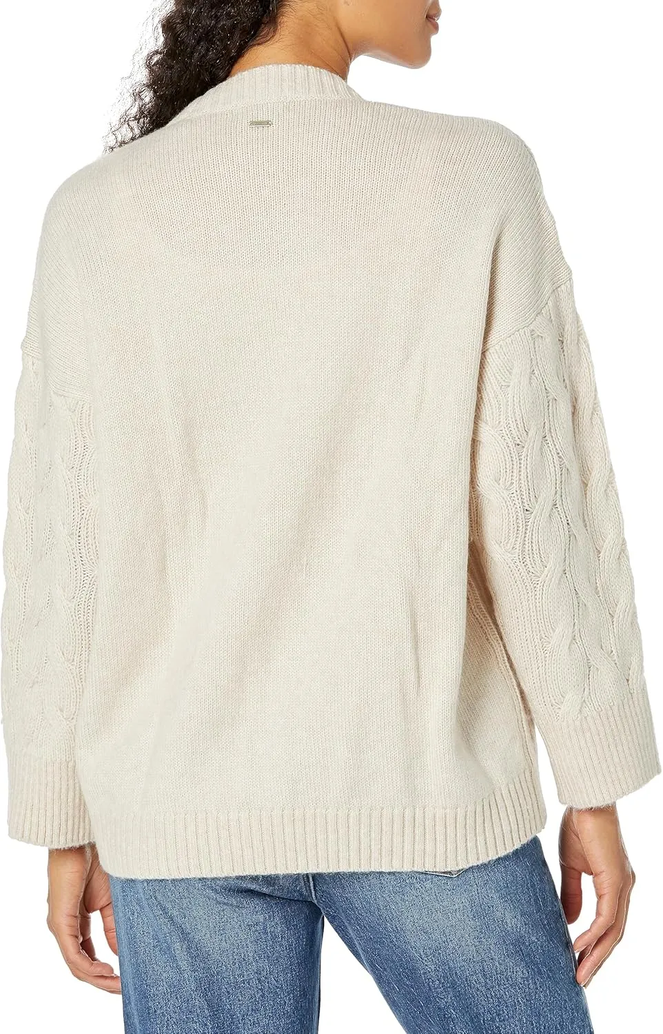 Armani Exchange Women's Cable Knit Wool Blend Cardigan