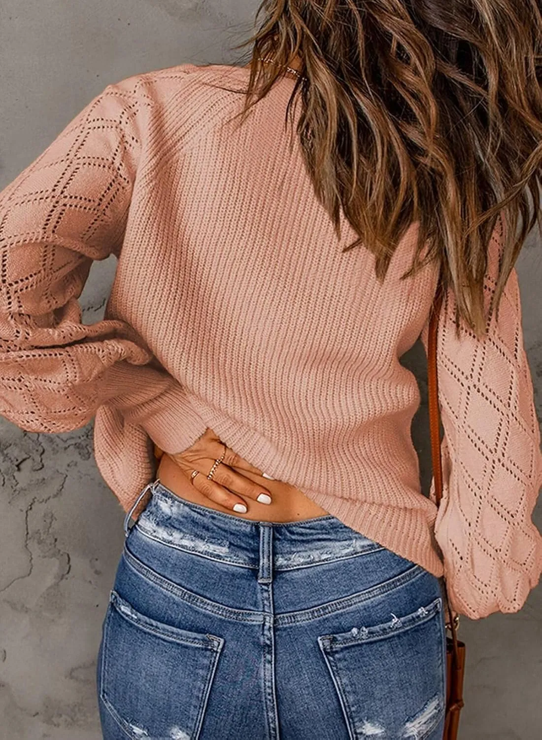 Astylish Women Long Sleeve Open Front Knit Button Down Cardigan Sweaters
