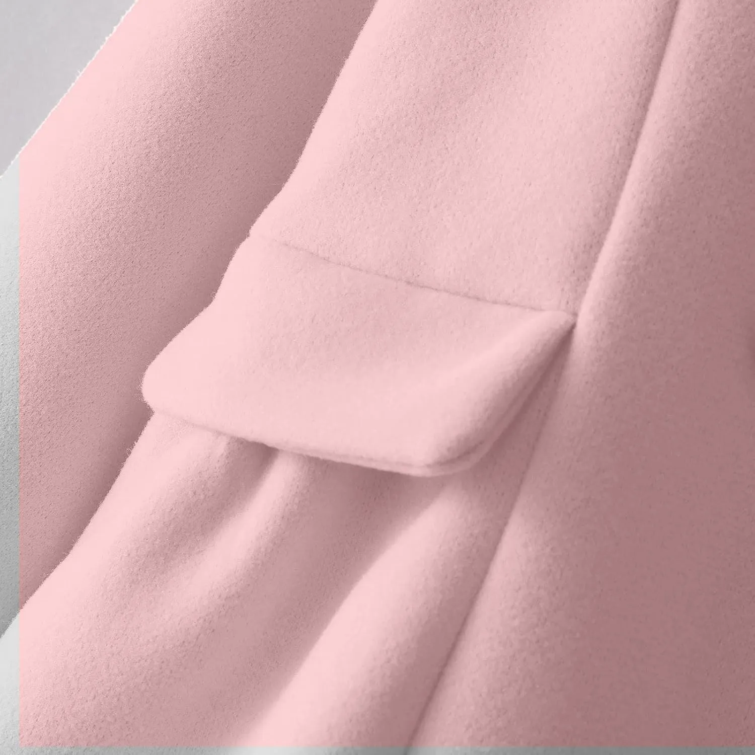 Baby Kids Boys Girls Classic Wool Blend Coat Winter Double Breasted Trench Coat Outwear  Coat Jacket