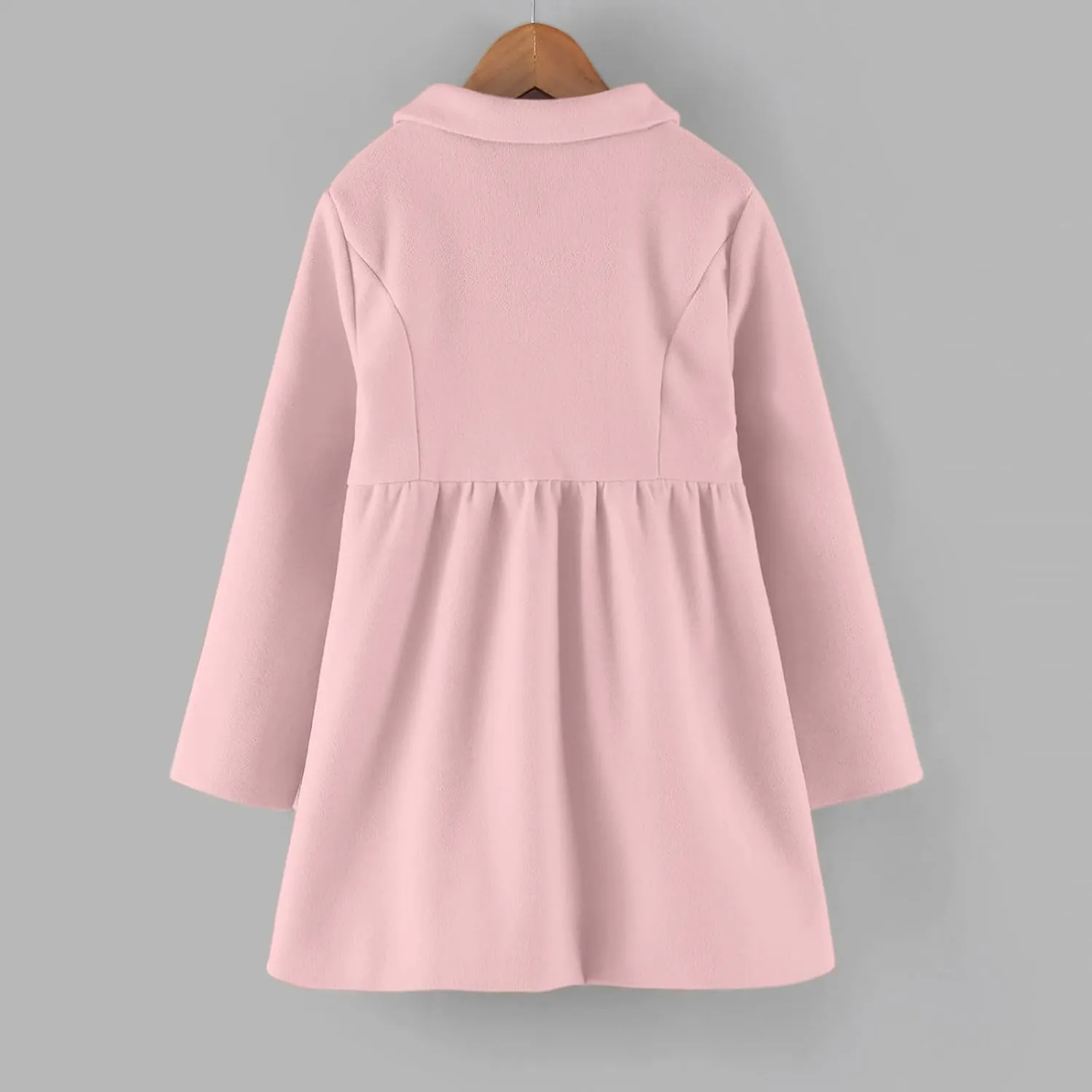 Baby Kids Boys Girls Classic Wool Blend Coat Winter Double Breasted Trench Coat Outwear  Coat Jacket