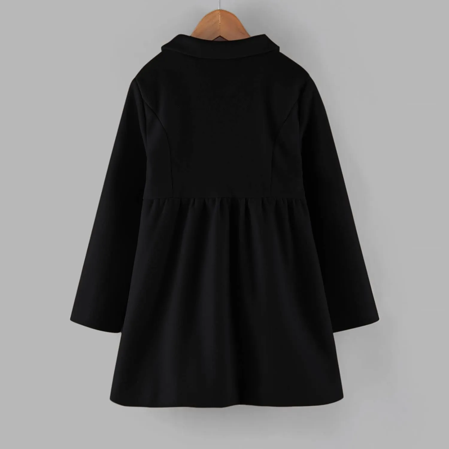 Baby Kids Boys Girls Classic Wool Blend Coat Winter Double Breasted Trench Coat Outwear  Coat Jacket
