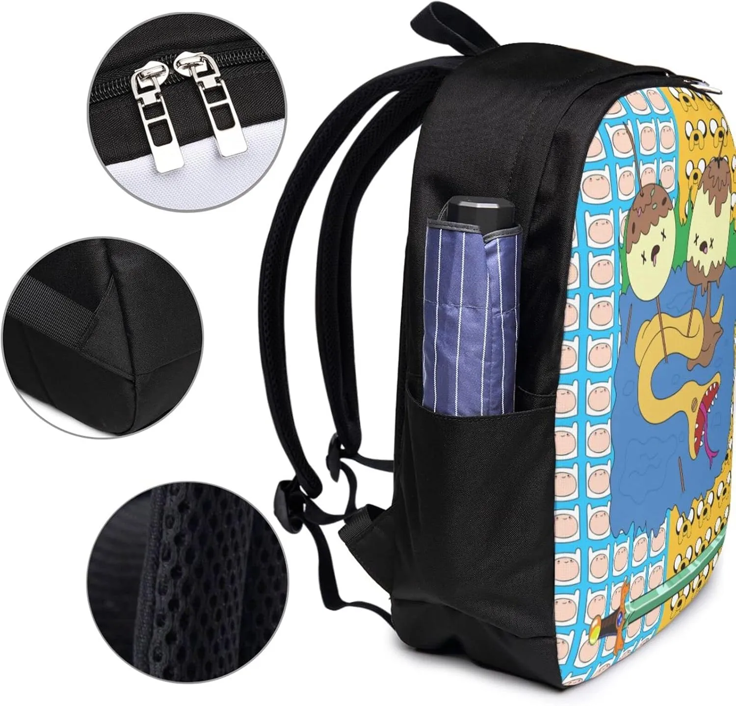 Backpack Casual Laptop Bags Bookbag With Pencil Case Resistant Durable 16in