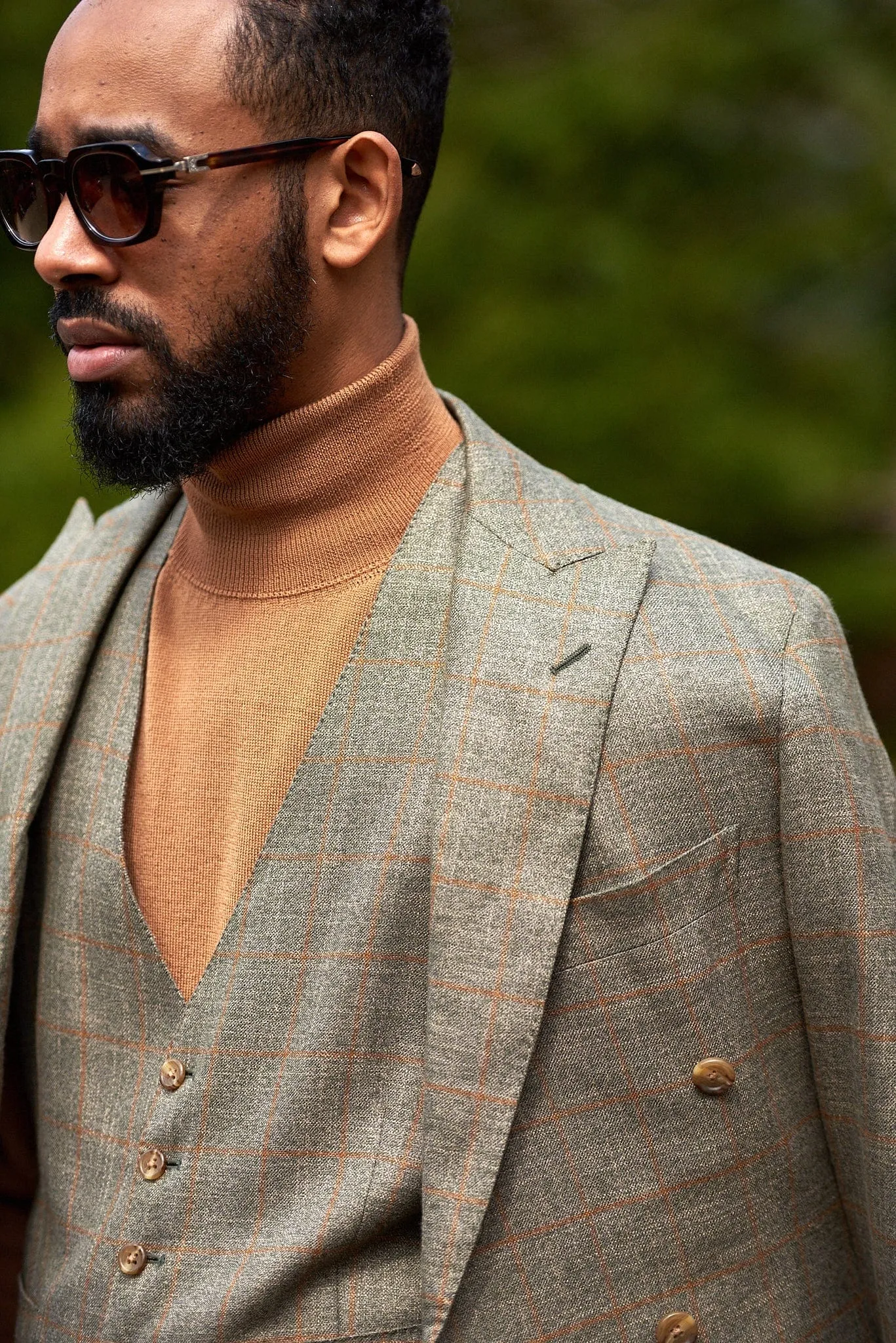 Bamboo Windowpane Suit
