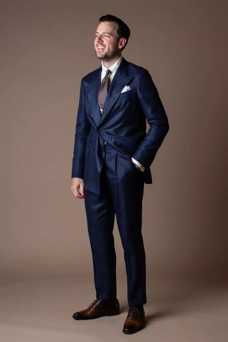 Bamboo Windowpane Suit