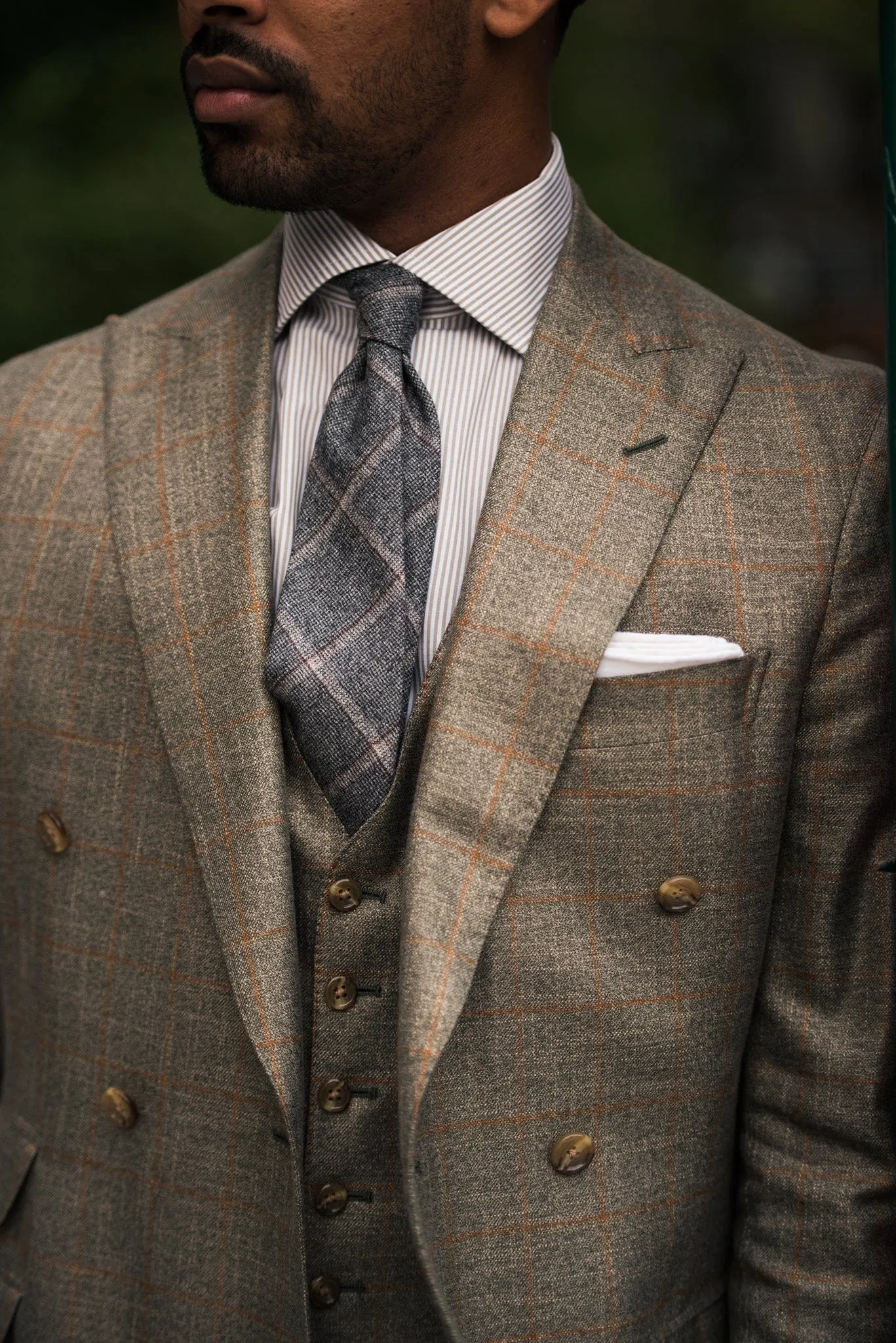 Bamboo Windowpane Suit