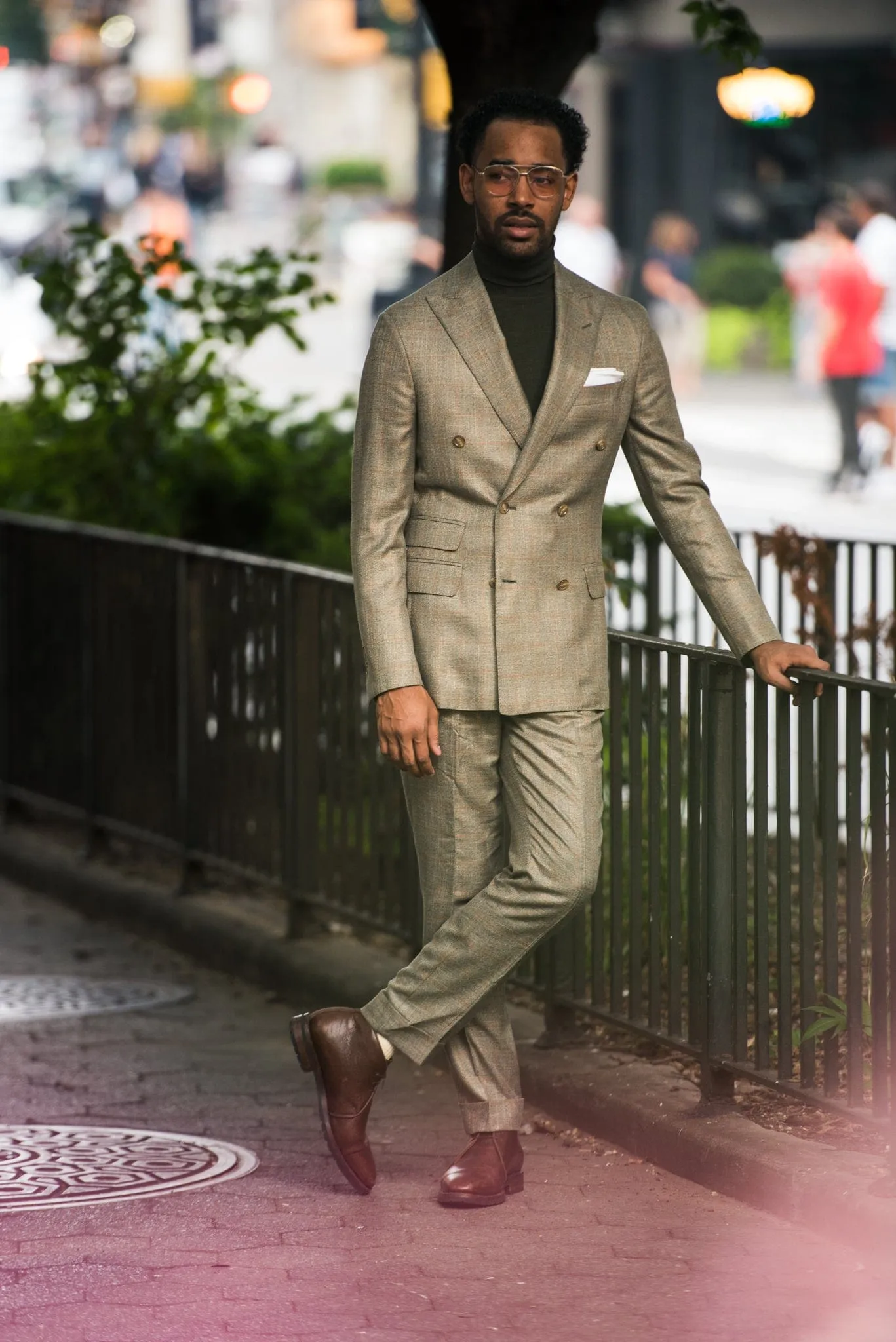 Bamboo Windowpane Suit