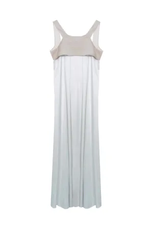 Bare Back Acetate Long Dress