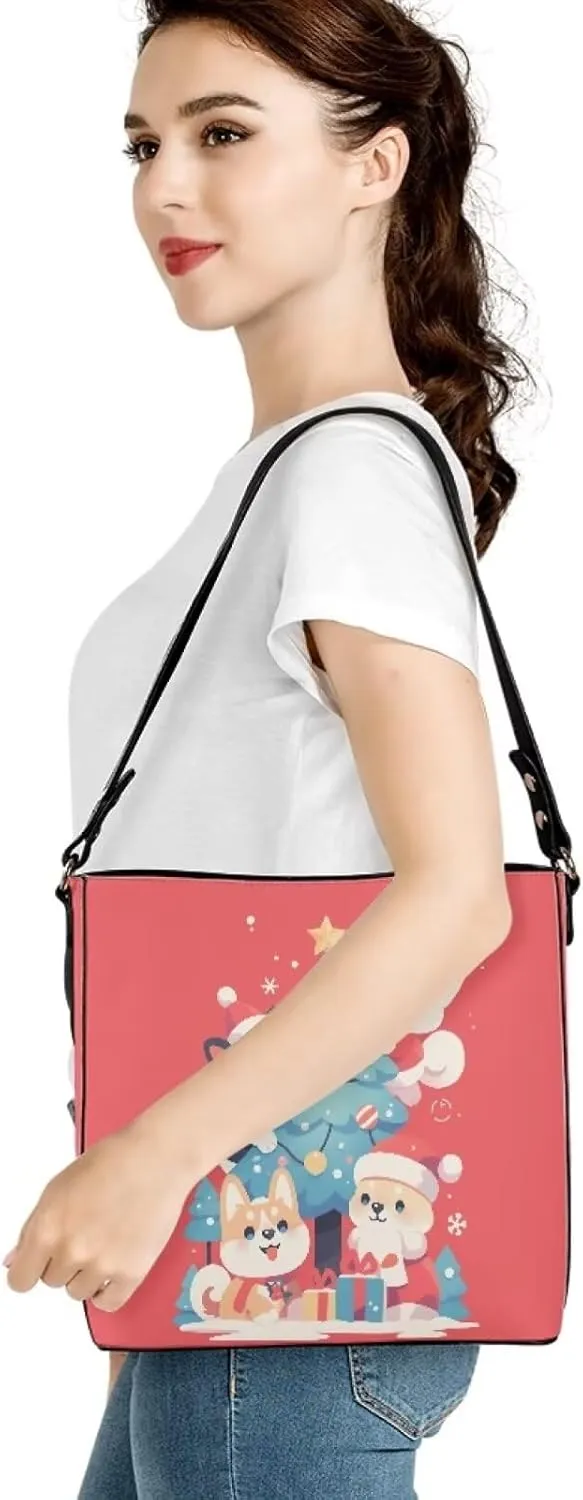 Belidome Womens Crossbody Handbags Pu Leather Bucket Shoulder Bag Lightweight Durable