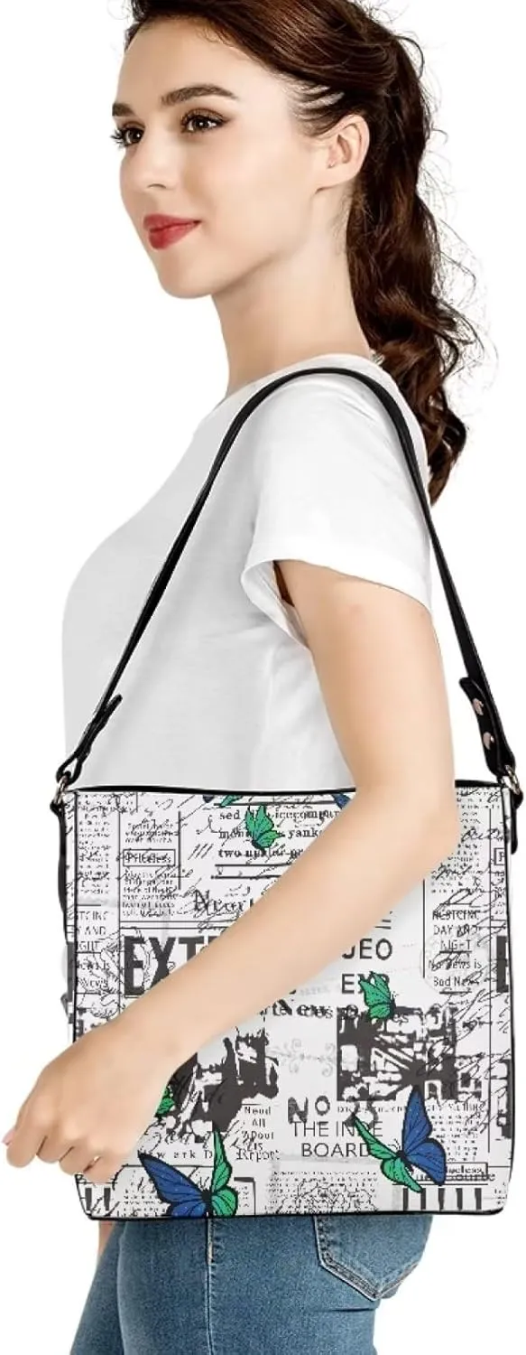 Belidome Womens Crossbody Handbags Pu Leather Bucket Shoulder Bag Lightweight Durable