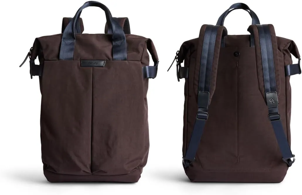 Bellroy Tokyo Totepack, water-resistant woven convertible backpack and tote bag - DeepPlum