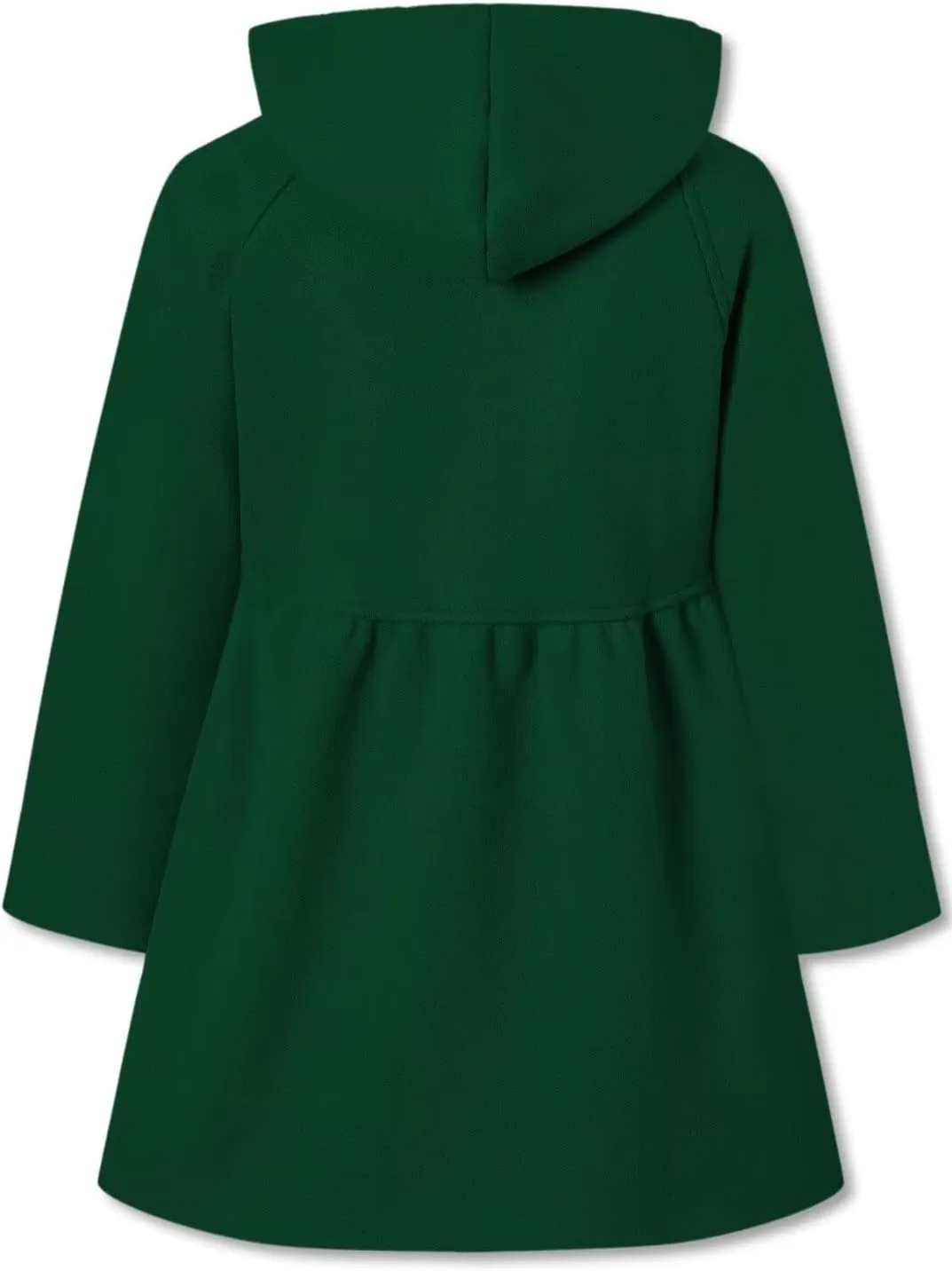 Betusline Girls' Dress Coat, Kids Hoodie Wool Blend Coats Fall Winter Outerwear Peacoat,2-14 Years