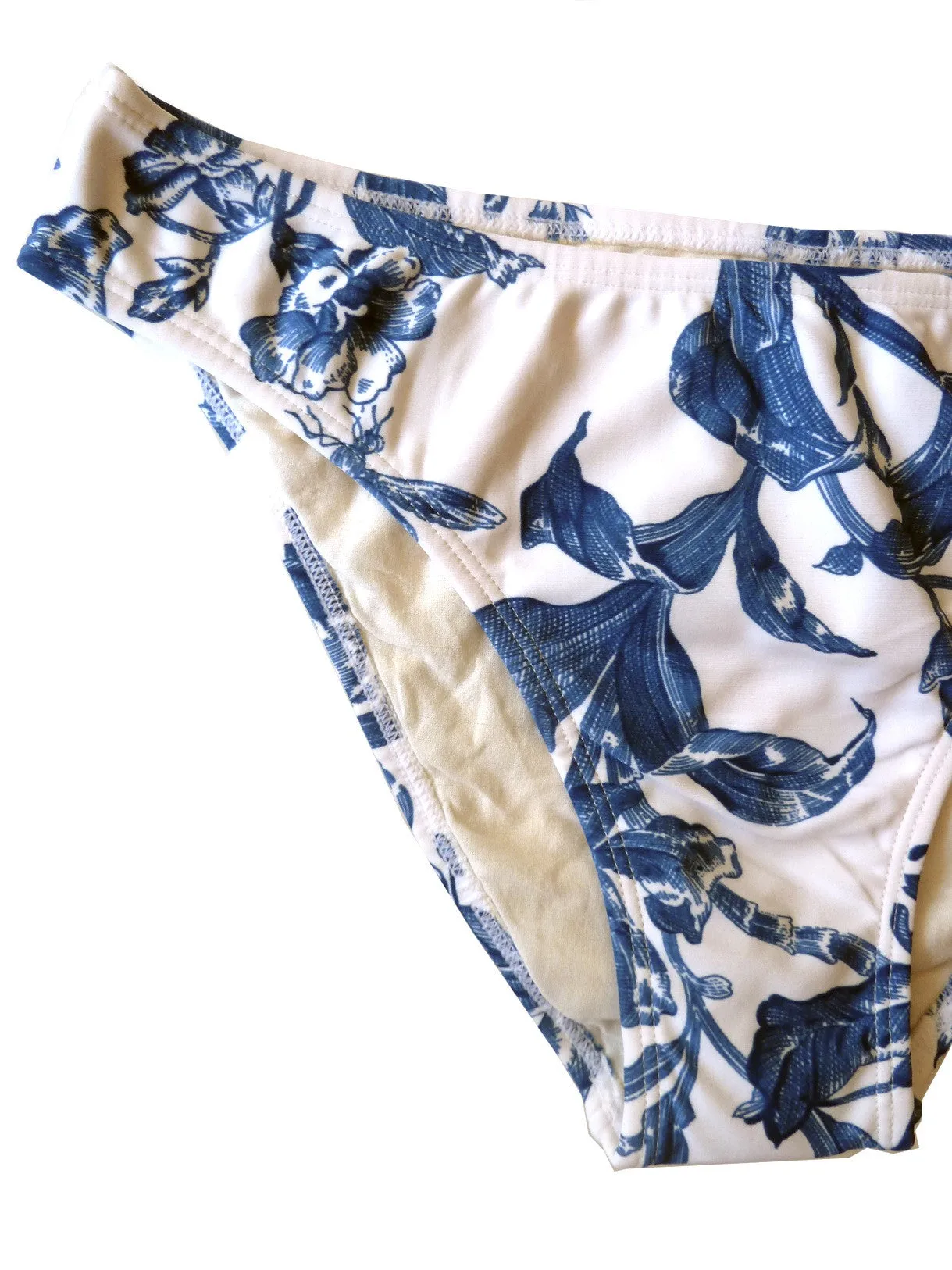 Bikini Toile Pattern Underwire And Brief Red Or Blue