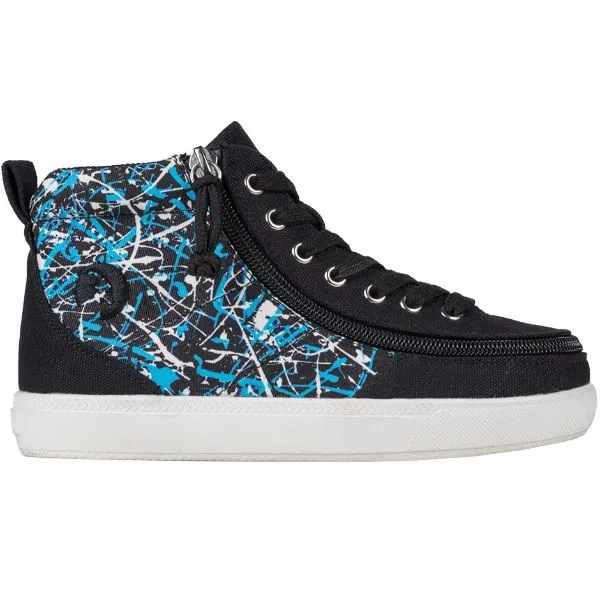 Billy Black Graffiti Classic D|R II High Tops Adaptive Sneaker (EasyOn)