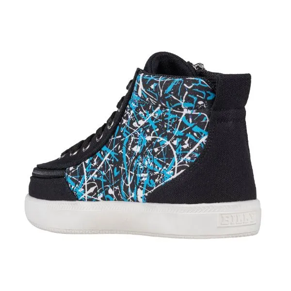 Billy Black Graffiti Classic D|R II High Tops Adaptive Sneaker (EasyOn)