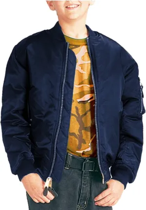 Boys Bomber Jacket, Kids MA-1 Flight Jacket