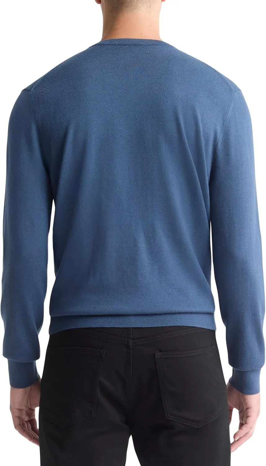 Calvin Klein Men's Extra Fine Merino Wool Blend V-Neck Sweater