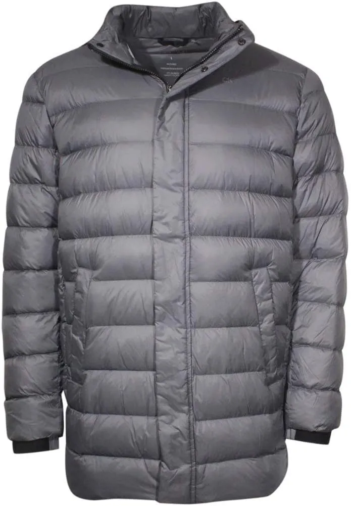 Calvin Klein Men's Water Resistant Zip Front Hooded Down Puffer Jacket