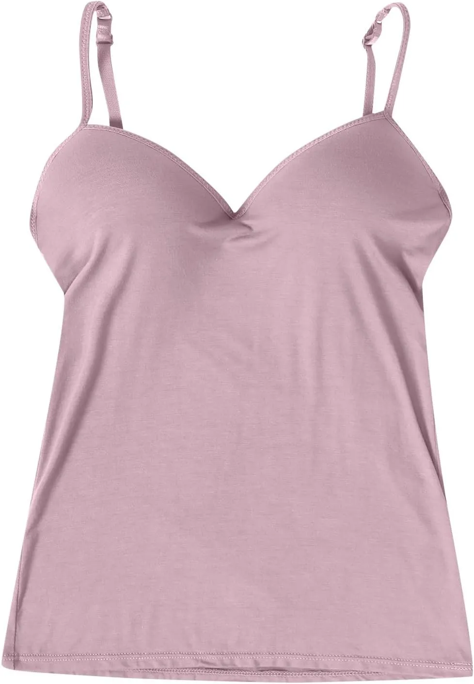 Camisole Tops for Women Built in Bra Summer Beach Vacation Sleeveless Tops Sexy Spaghetti Strap Tank Top Yoga Workout Sports