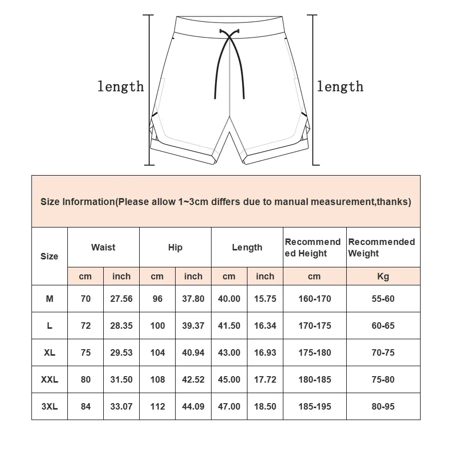 Camo Running Shorts - Men's 2-in-1 Quick Dry Gym Sports Shorts