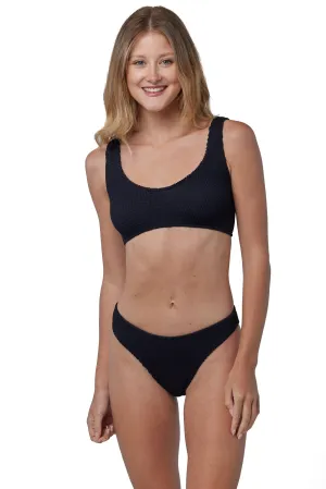 Cancun Classic Seamless One Size Bikini TOP ONLY (Black)