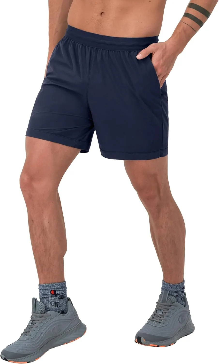 Champion Men's Purpose Water Resistant Sport Swim Shorts, 6"