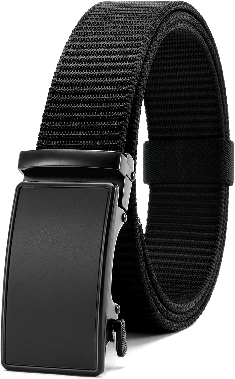 CHAOREN Ratchet Belts for Men - Casual Web Nylon Mens Belt 1 3/8" - Adjustable and Durable for Jeans