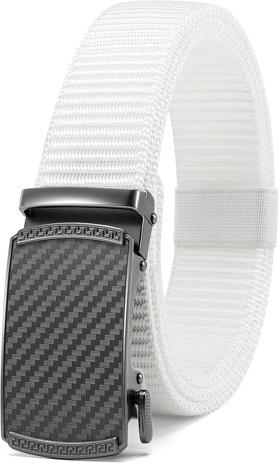 CHAOREN Ratchet Belts for Men - Casual Web Nylon Mens Belt 1 3/8" - Adjustable and Durable for Jeans