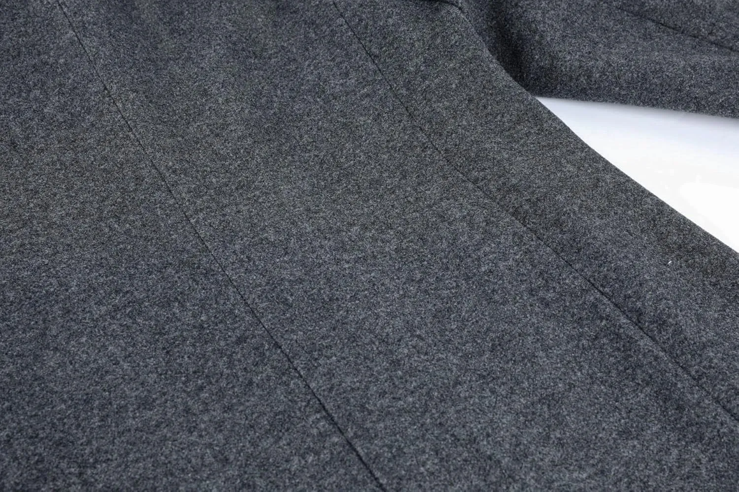 CHARTOU Women's Casual Thicken Wool Blend Stand Collar Single Breasted Pea Coat