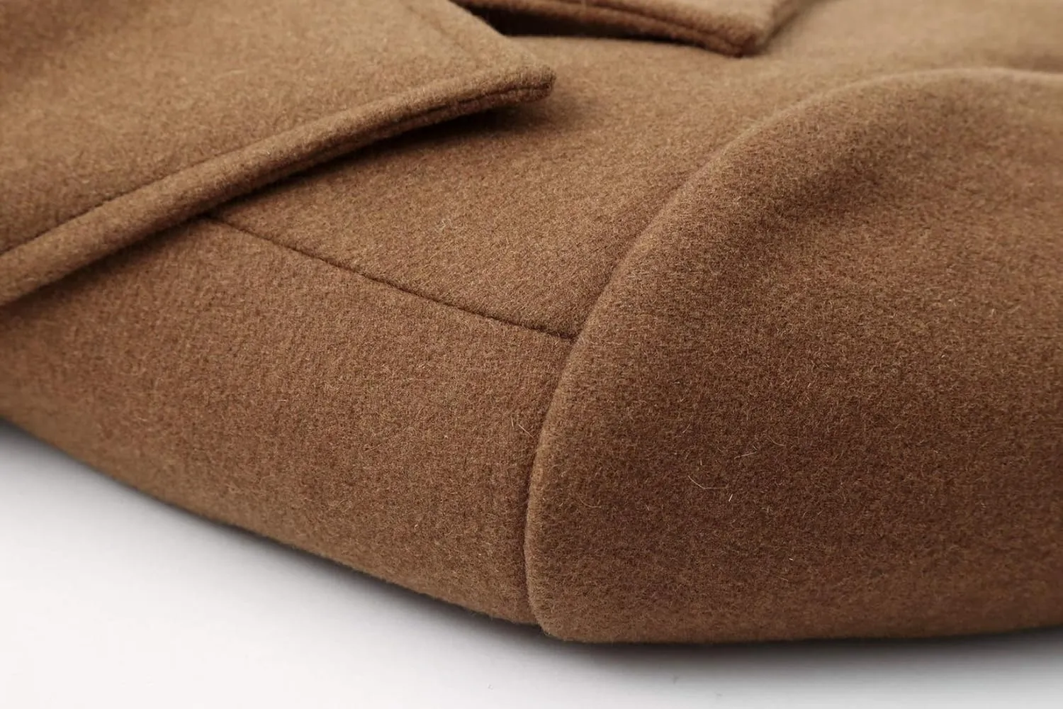 chouyatou Men's Classic Notched Collar Double Breasted Wool Blend Pea Coat