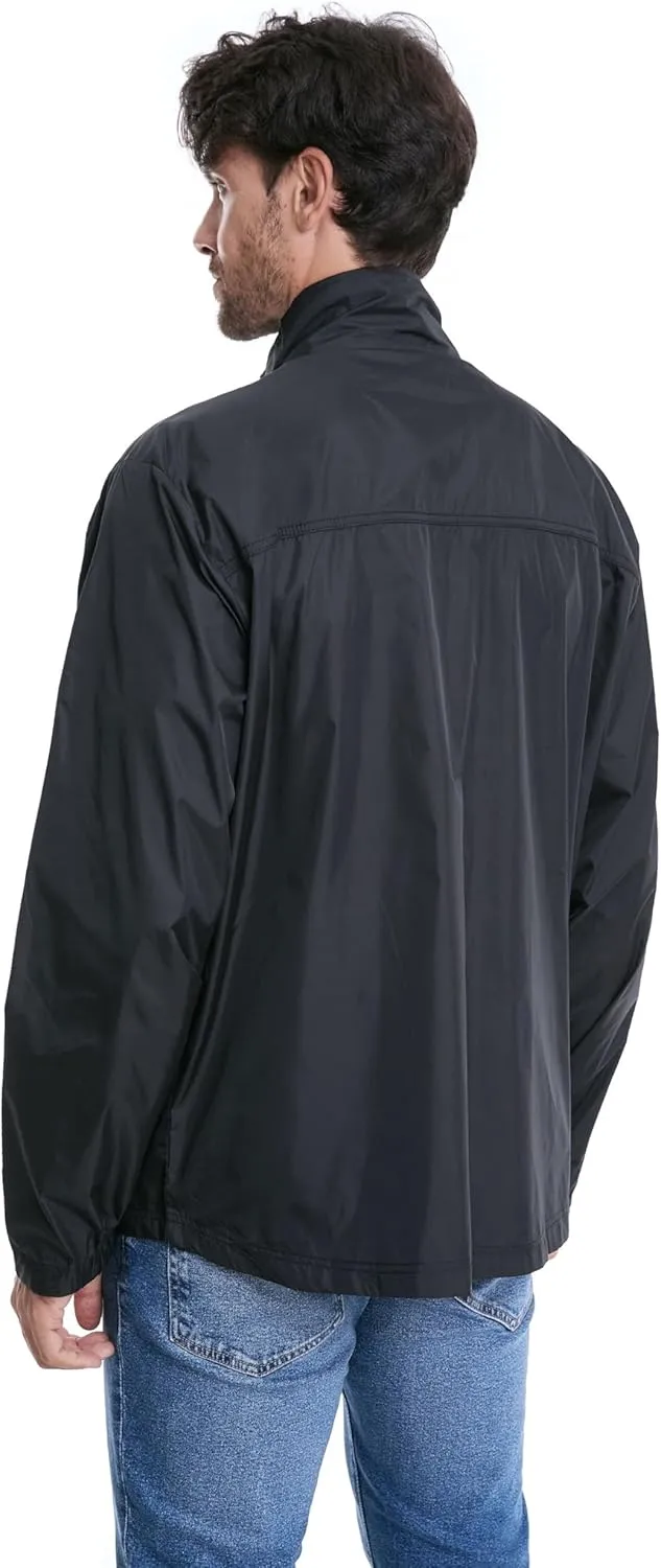 clothin Mens Lightweight Windbreaker Packable Jacket Water Resistant for Hiking Outdoor Cycling