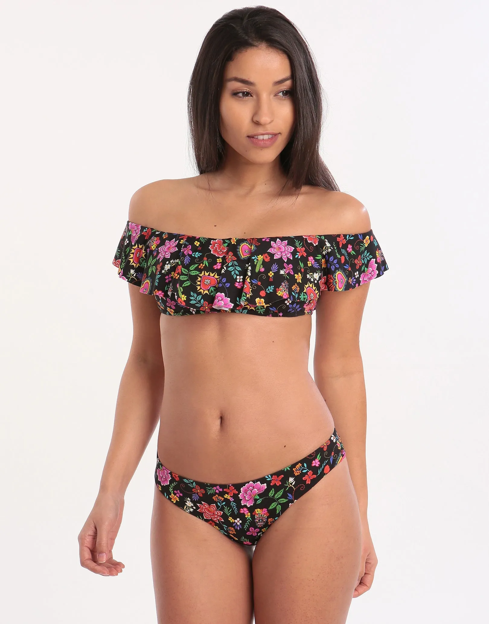 Cocobella Tolvo Off The Shoulder Bikini Top - Black