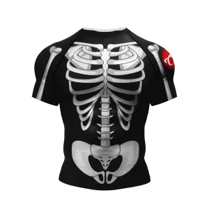 Cody Lundin - " Skeleton Crew "-  Short Sleeve MMA  / BJJ  Compression Shirt / Rash Guard