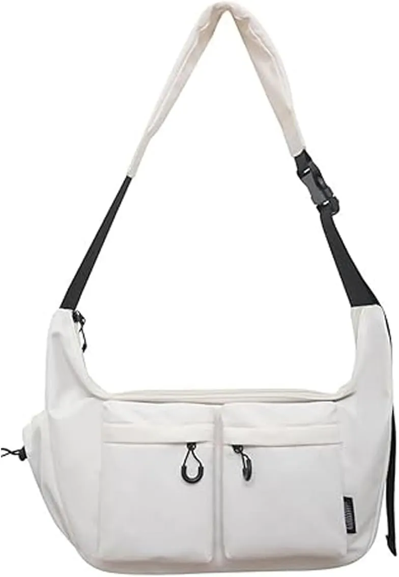 Dallaswind Large Capacity Messenger Canvas Bag, Vintage Water Resistant Canvas Satchel