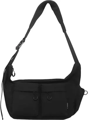 Dallaswind Large Capacity Messenger Canvas Bag, Vintage Water Resistant Canvas Satchel