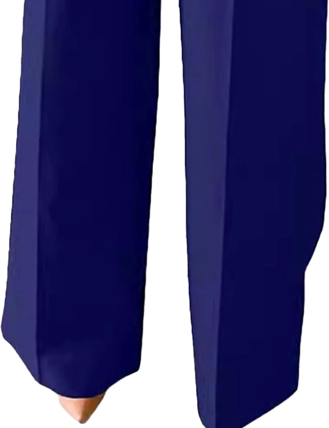 DGHM-JLMY Women's Commuter high Waist Draped Trousers Temperament Straight Leg Wide Leg Pants Business Essentials Suit Pant