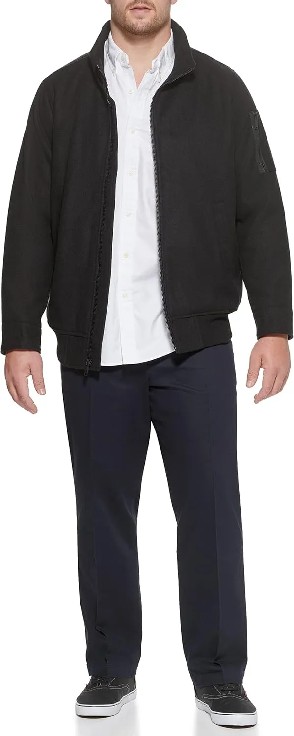 Dockers Men's Ron Wool Blend Bomber