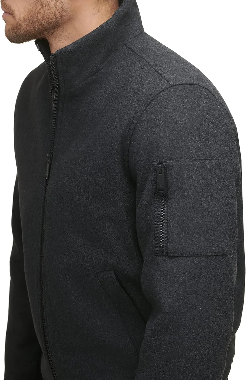 Dockers Men's Ron Wool Blend Bomber