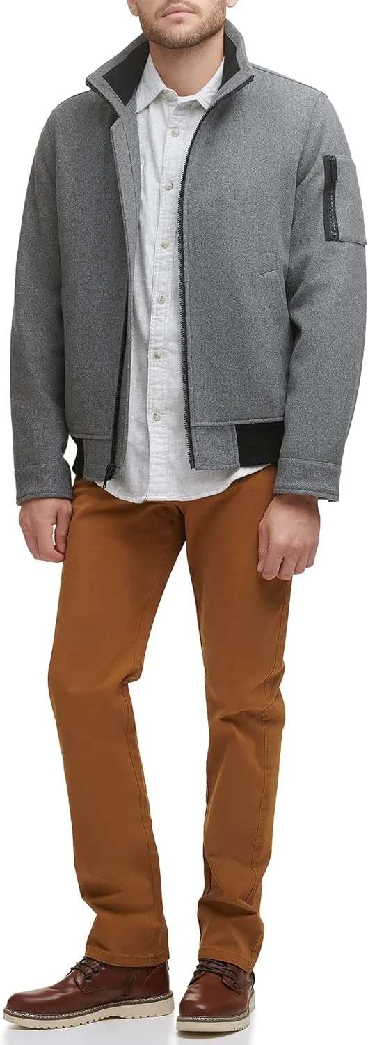 Dockers Men's Ron Wool Blend Bomber