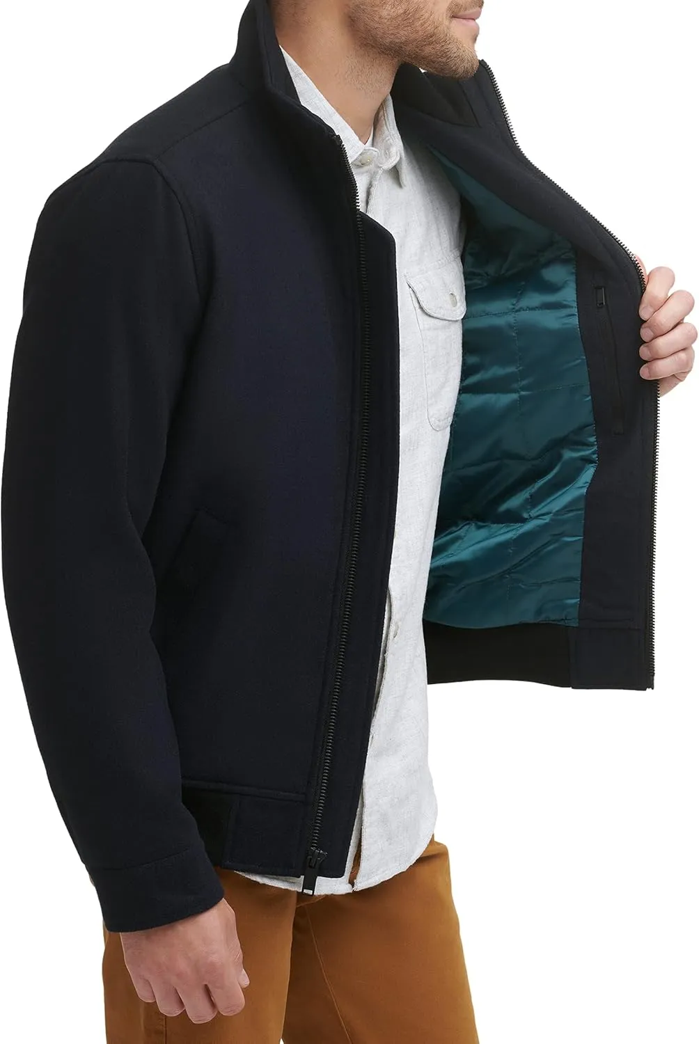 Dockers Men's Ron Wool Blend Bomber