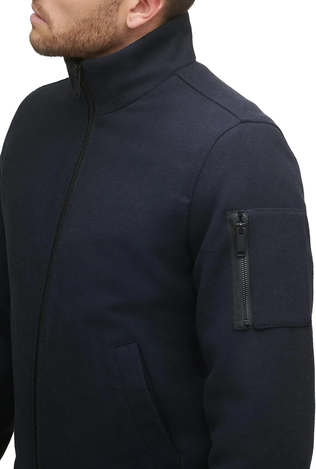 Dockers Men's Ron Wool Blend Bomber